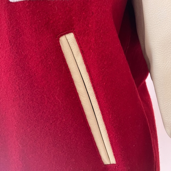 Vintage Leather and Wool Varsity Jacket - Picture 15 of 16